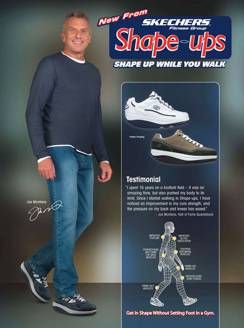 Joe Montana Athlete Endorsement For Skechers